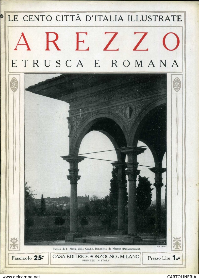 1920 Cento Città D' Italia Arezzo-Etrusca E Romana - Ante 1900