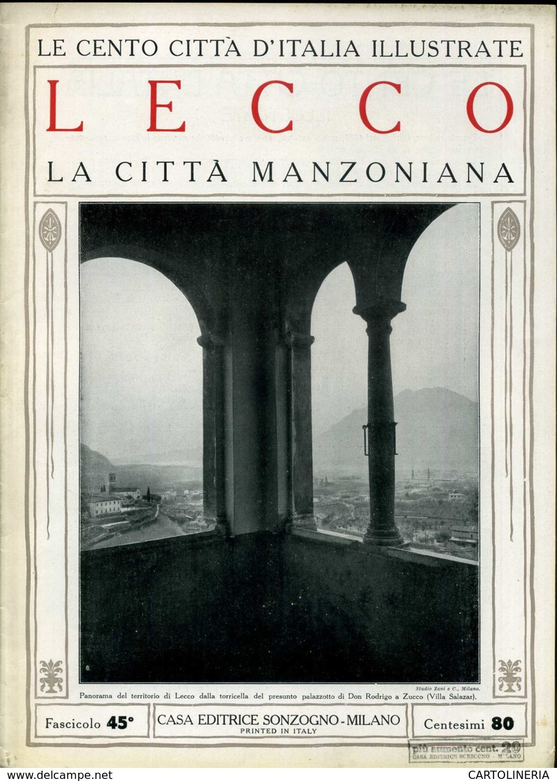 1920 Cento Città D' Italia Lecco - Ante 1900