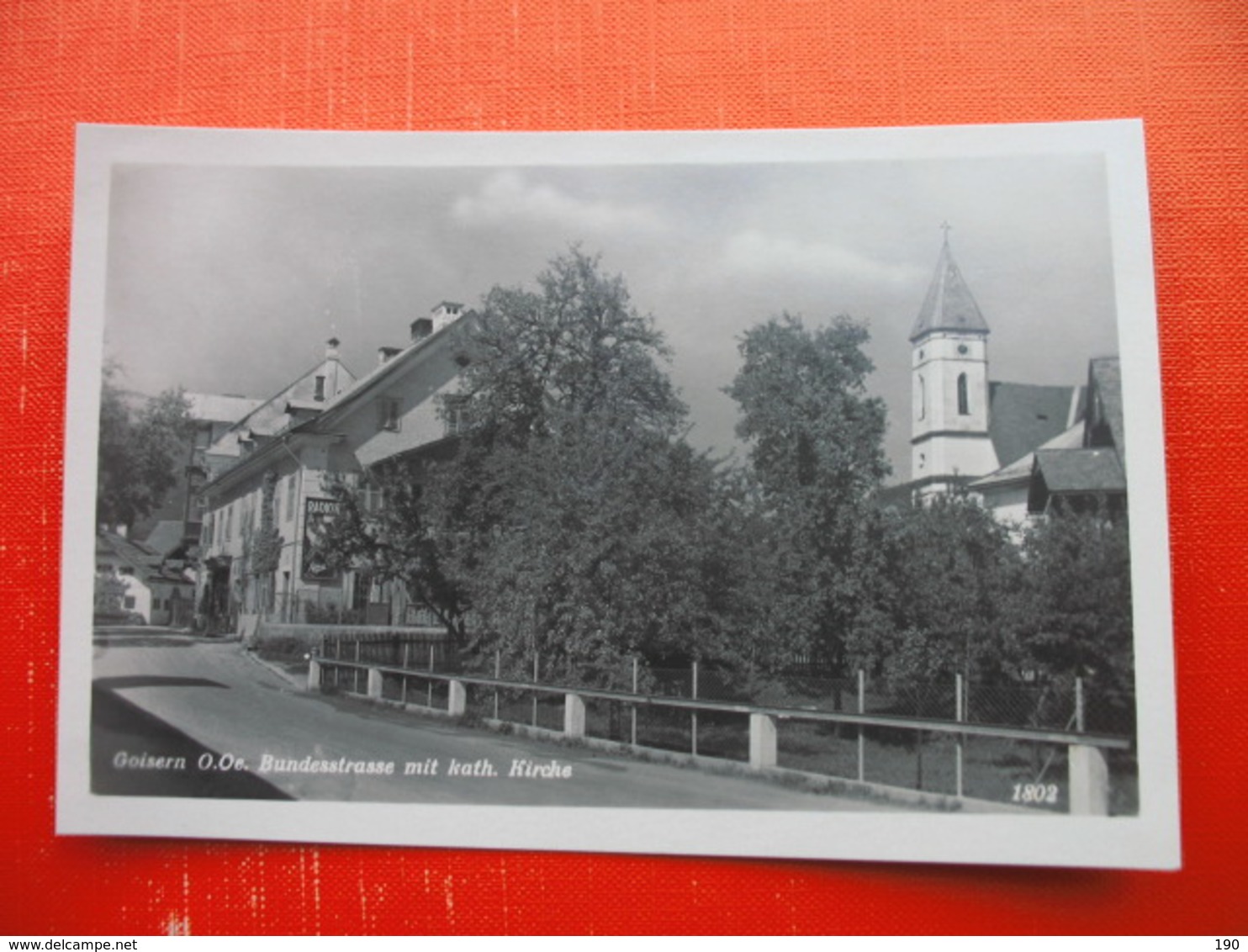 Goisern.Bundesstrasse Mit Kathol.Kirche - Bad Goisern