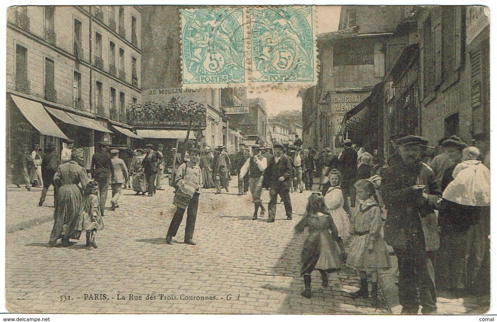 CPA - 75  PARIS XIème - Rue Des Trois Couronnes - 1905 - - District 11