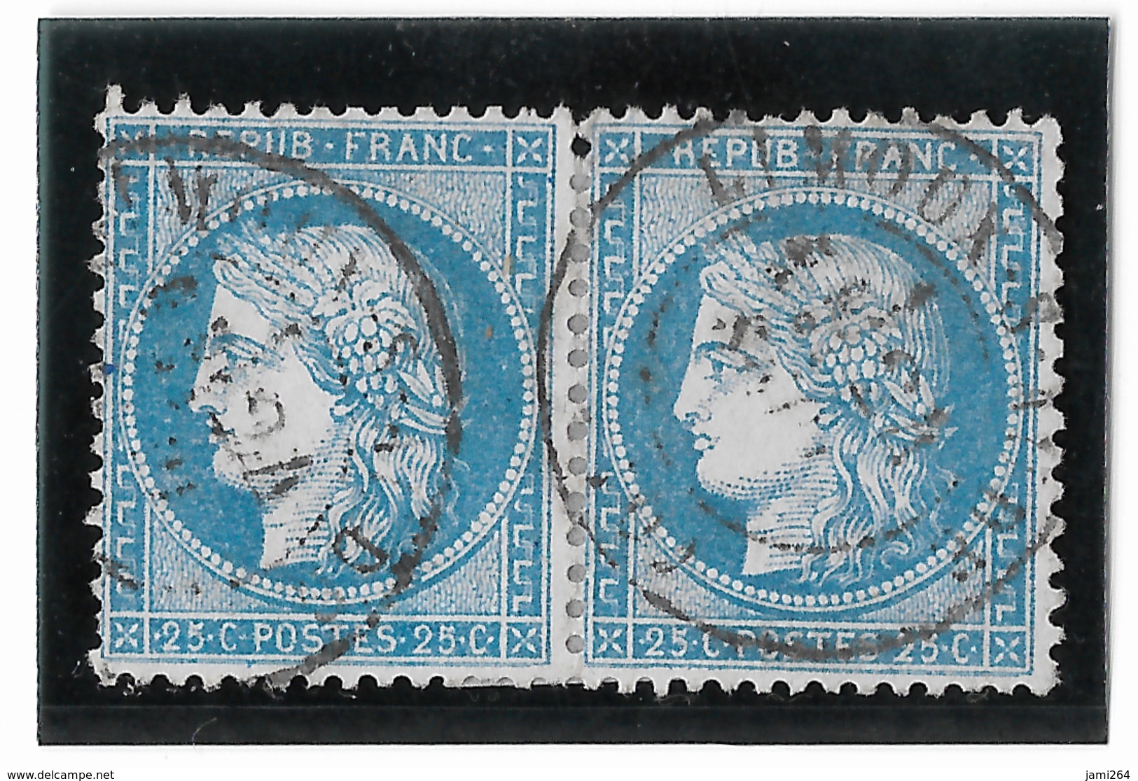 TIMBRES 60/1 ; PAIRE 87/88 G1 ;  RARE  (début Titage) TTB - 1871-1875 Cérès