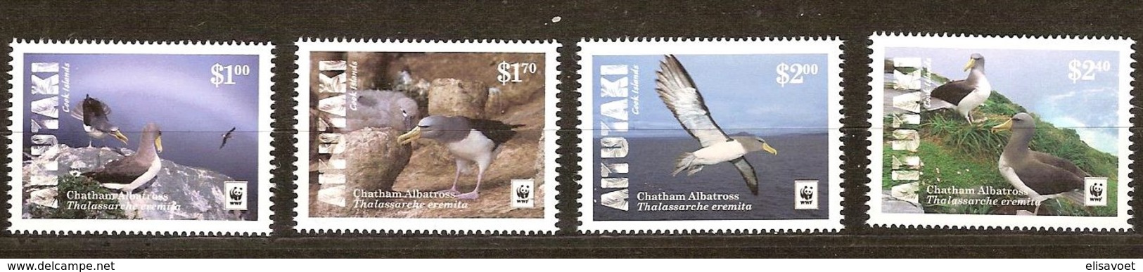 Aitutaki 2016 Micheln° 962-965 *** MNH  Fauna  WWF Oiseaux Vogels Birds Albatros - Aitutaki