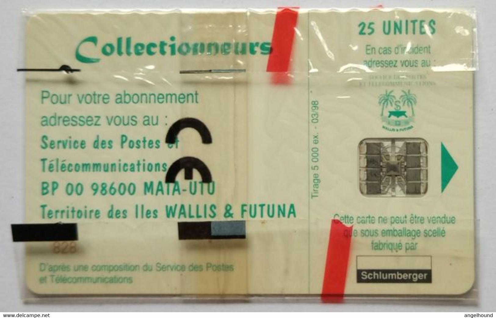 Walli And Futuna 25 Units With With Red Control Number ( MINT ) Only 600 Mintage - Wallis Und Futuna