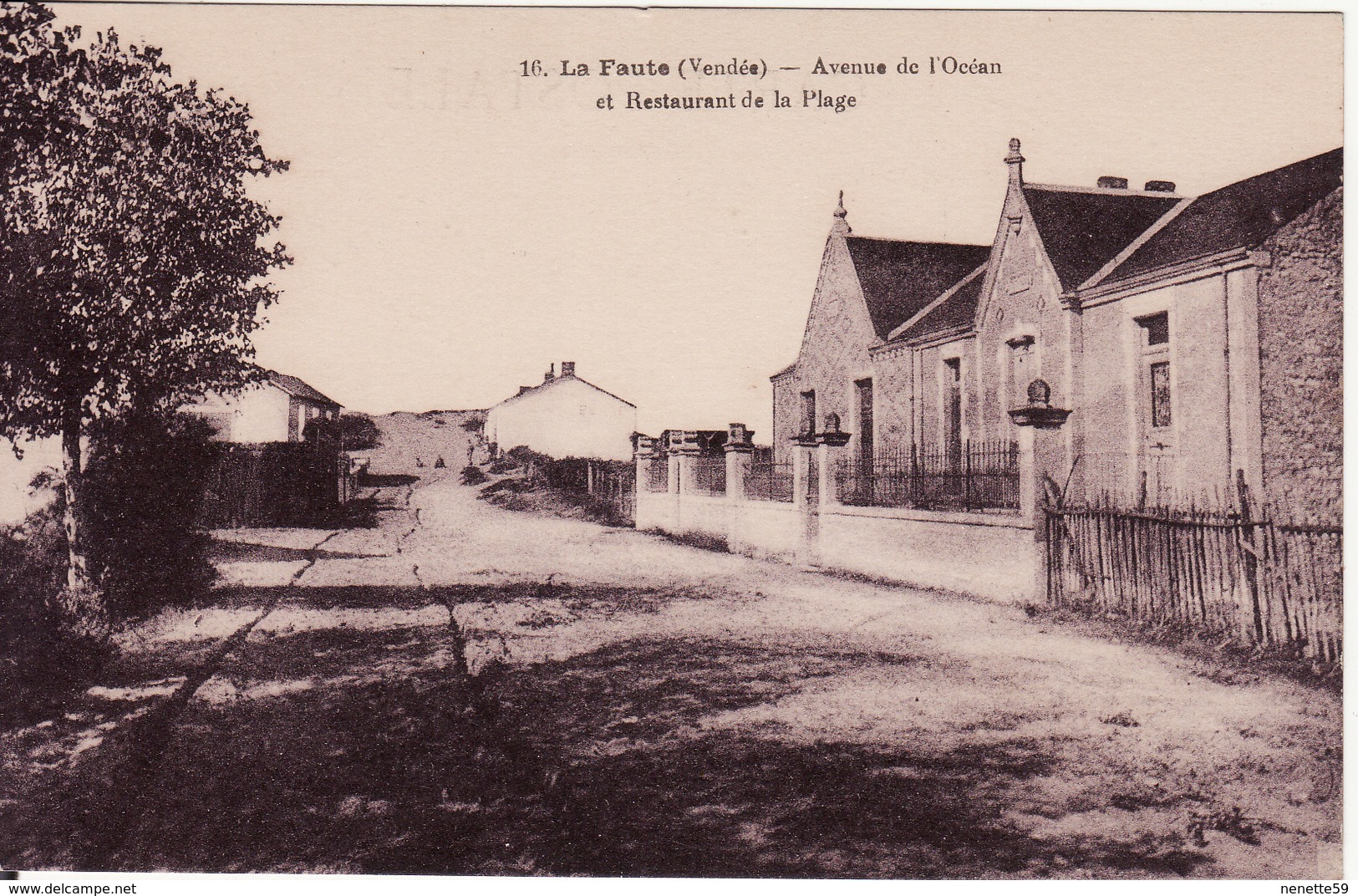 85 LA FAUTE -- Avenue De L' Océan Et Restaurant De La Plage - Autres & Non Classés