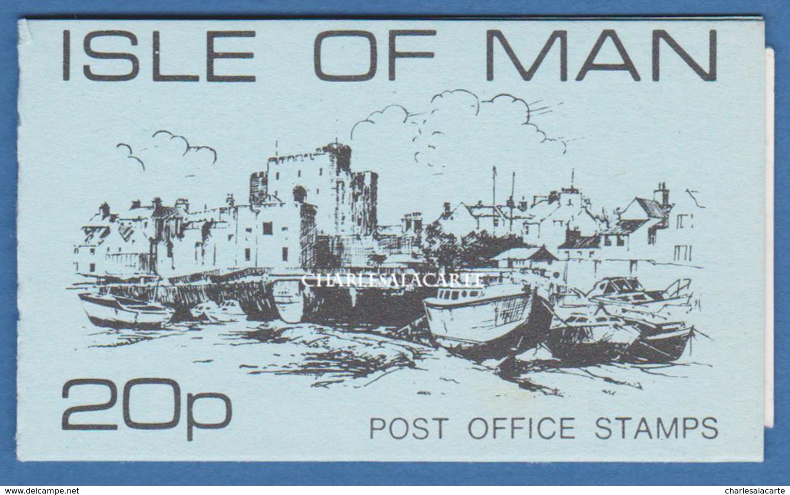 ISLE OF MAN 1975 BOOKLET/SACHET/CARNET 20p.(4x½p. 2x1½p. 3x5p.) POST OFFICE COVER S.G. BS 8 - Isle Of Man