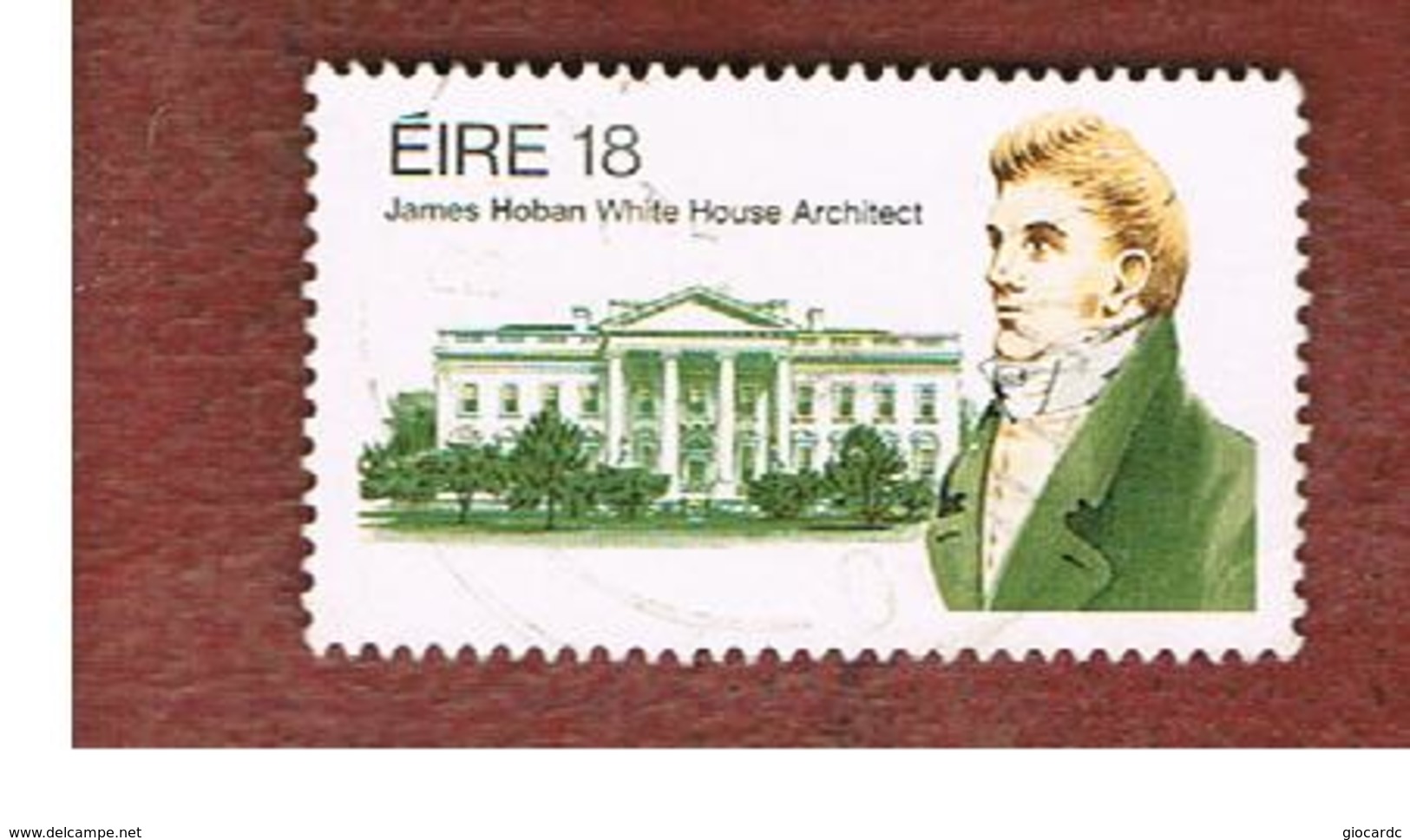 IRLANDA (IRELAND) -  SG 499   -    1981 J. HOBAN, WHITE HOUSE ARCHITECT -     USED - Usati