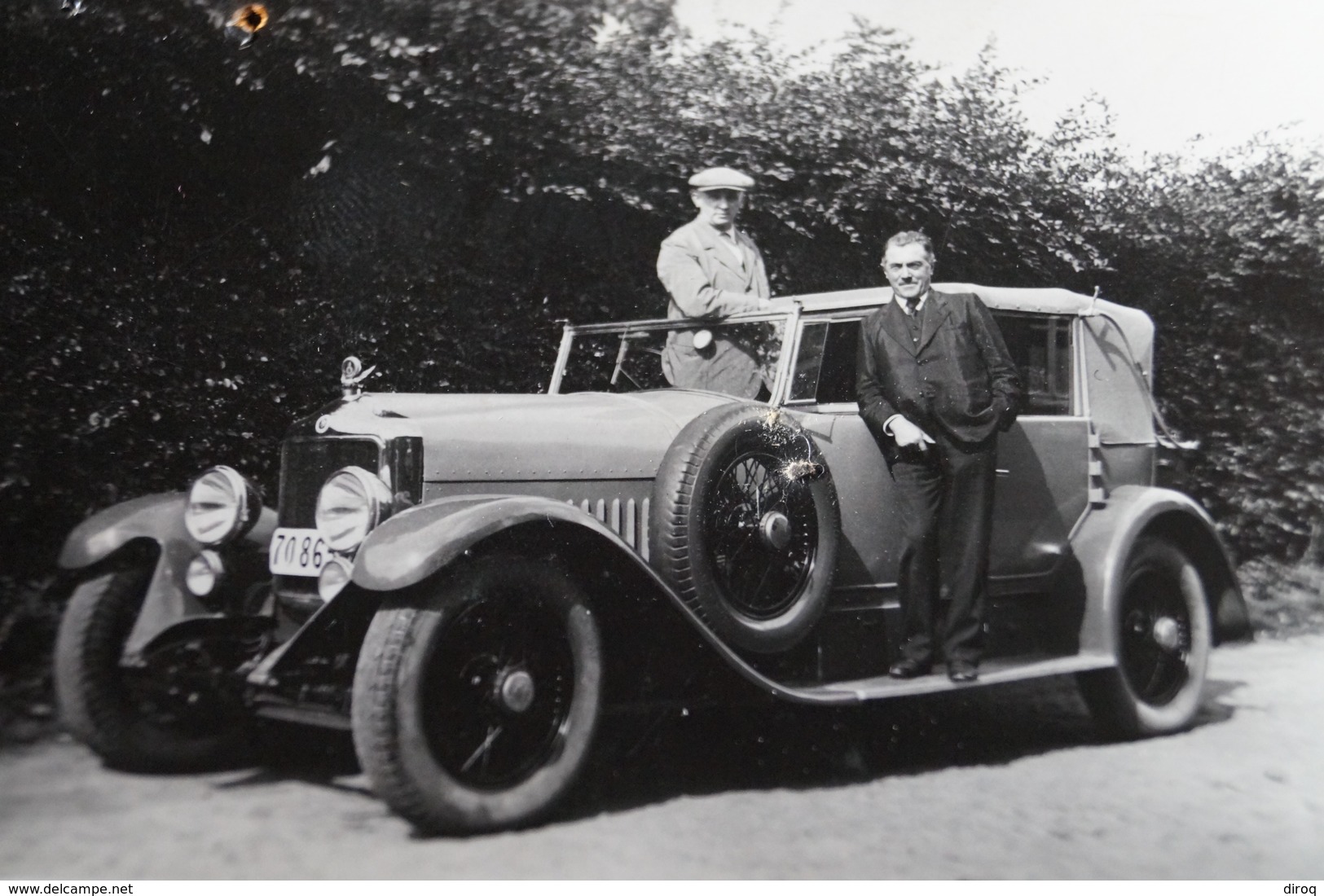 Photo Originale,voiture Ancètre,vieux Tacot ,11 Cm. / 7 Cm.Voiture Des Années 20: Minerva ? - Auto's