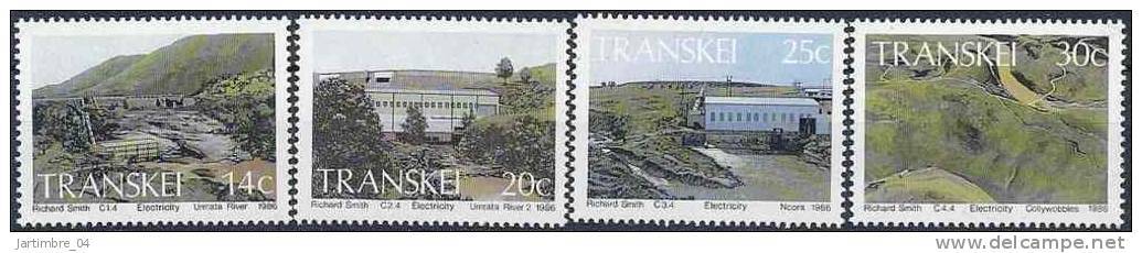 1986 TRANSKEI Afrique Sud 189-92** Barrage, Hydroélectricité - Transkei