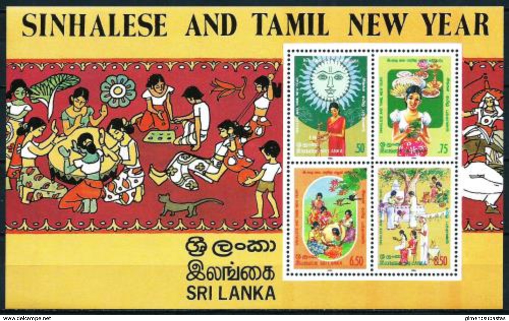 Sri Lanka (Ceilán) Hoja Bloque-31 En Nuevo - Sri Lanka (Ceilán) (1948-...)