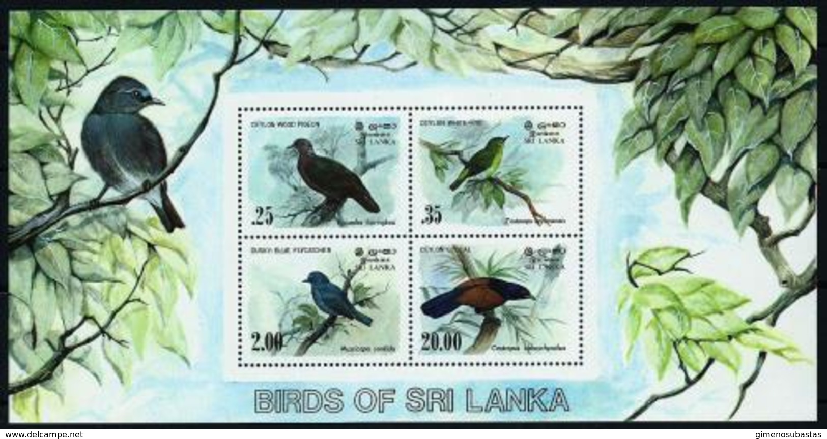 Sri Lanka (Ceilán) Hoja Bloque-21 En Nuevo - Sri Lanka (Ceilán) (1948-...)