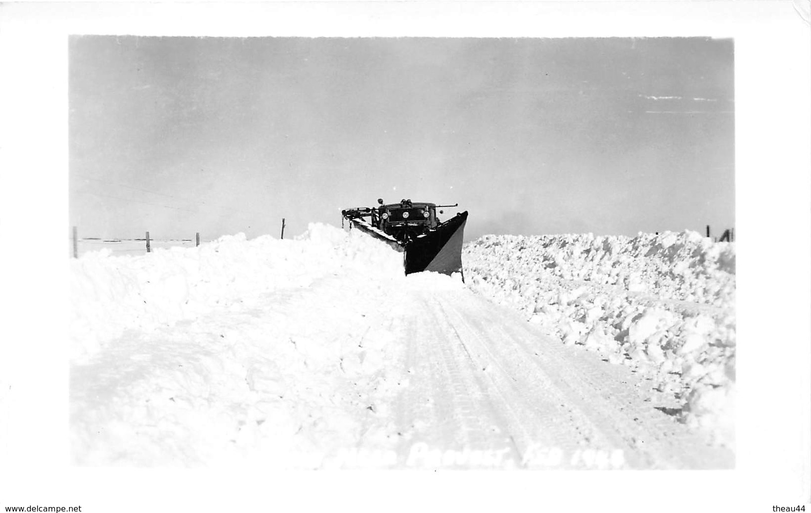 ¤¤   -  CANADA  -  PROVOST  -  Carte-Photo  -  Chasse Neige En 1948    -  ¤¤ - Other & Unclassified