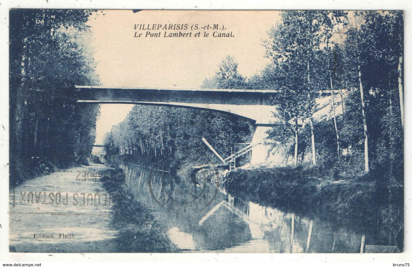 77 - VILLEPARISIS - Le Pont Lambert Et Le Canal - Edition Fleith - Villeparisis