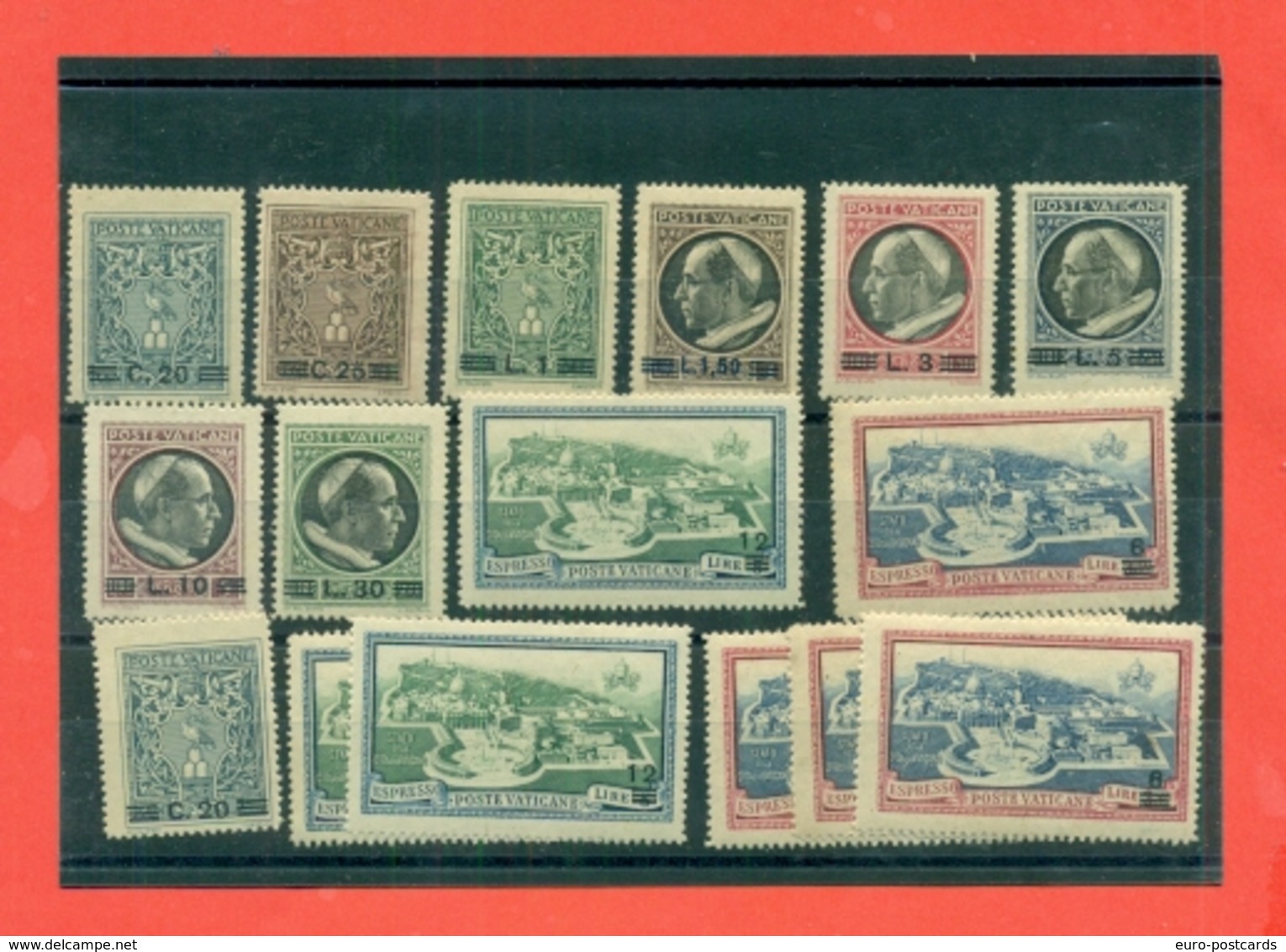 1945/46 - Serie Medaglioncini Soprastampati -SERIE COMPLETA DI POSTA ORDINARIA + ESPRESSI + SPEZZATURE-PERFETTI - Unused Stamps