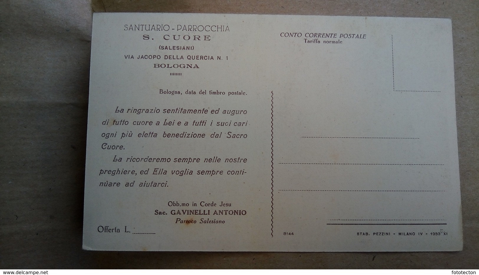 Bologna - Sacro Cuore, Abside E Armature Per I Nuovi Arconi Della Ricostruenda Cupola - 1933 - Bologna