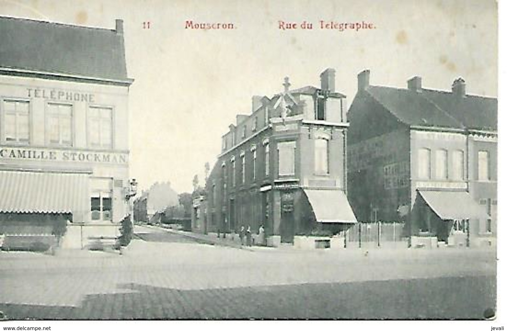 CPA / AK / PK   -   MOUSCRON  Rue Du Télégraphe - Mouscron - Möskrön