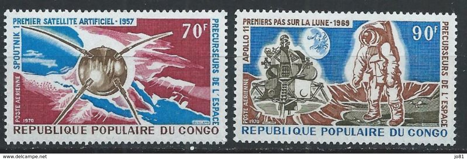 Congo - Brazzaville YT PA 103-104 XX / MNH Espace Space - Neufs