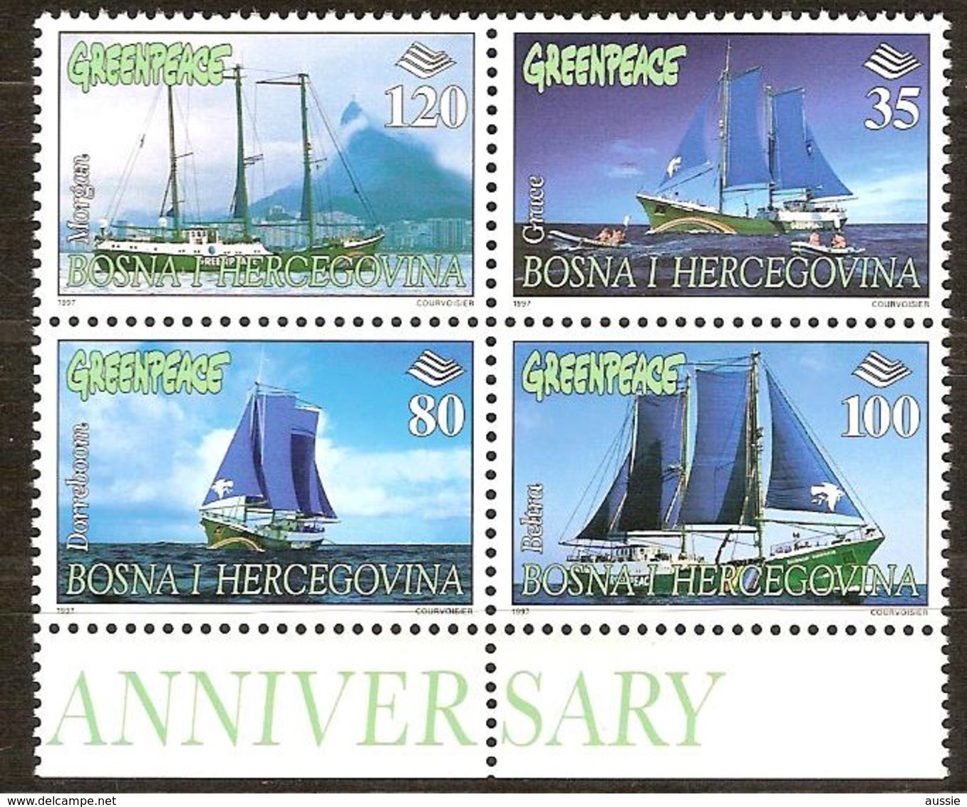 Bosnie-Herzégovine Bosna I Hercegovina Bosnia 1996 Yvertn° 221-224 *** MNH Cote 5 Euro Bateaux Boten Ships - Bosnie-Herzegovine