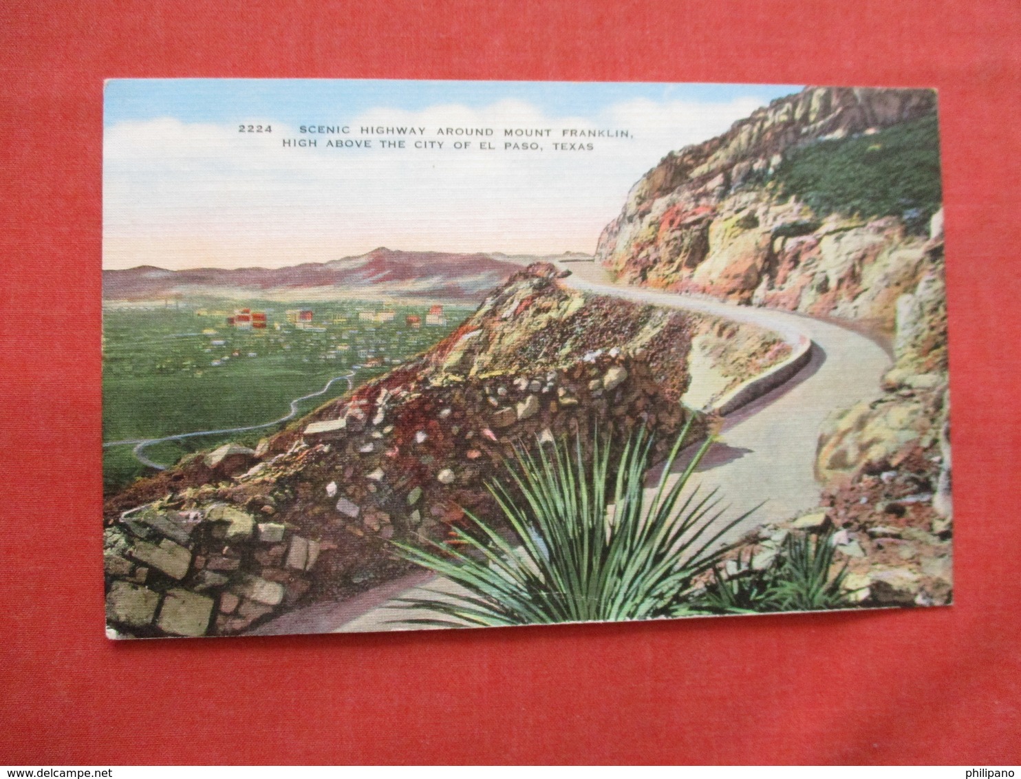 Scenic Highway Around Mount Franklin  Texas > El Paso  Ref 3200 - El Paso