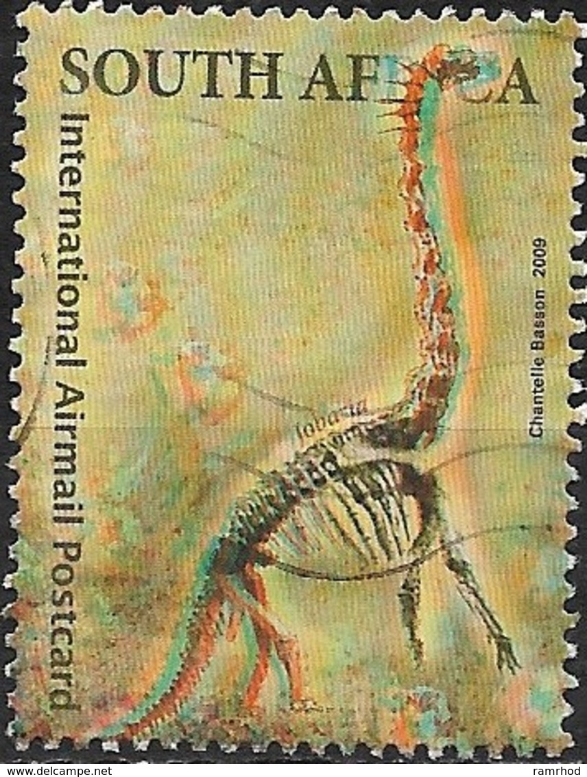 SOUTH AFRICA 2009 Dinosaurs - (4r60) Dinosaur Skeleton FU - Usados