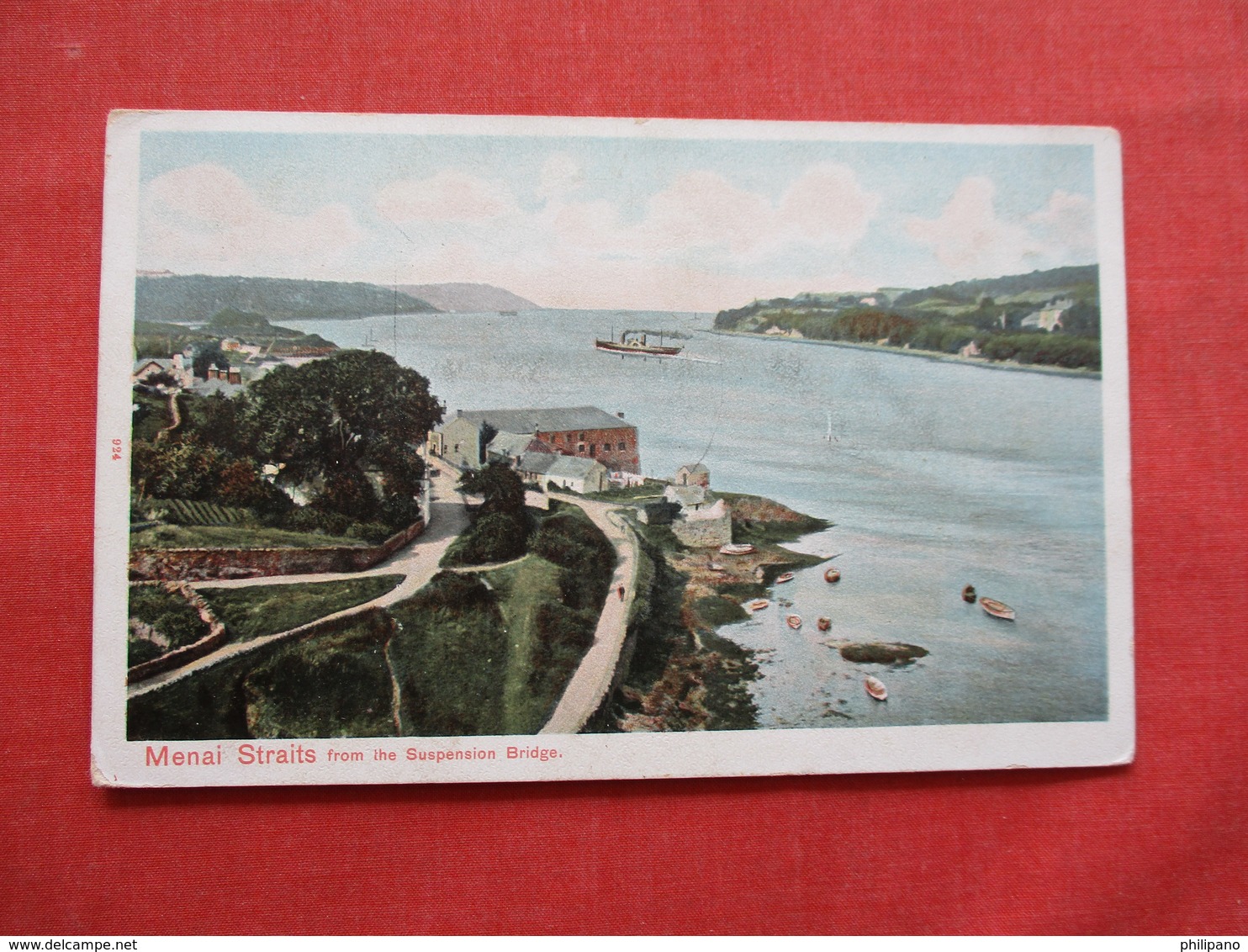 Menai Straits From  Suspension Bridge.    Ref 3200 - Anglesey