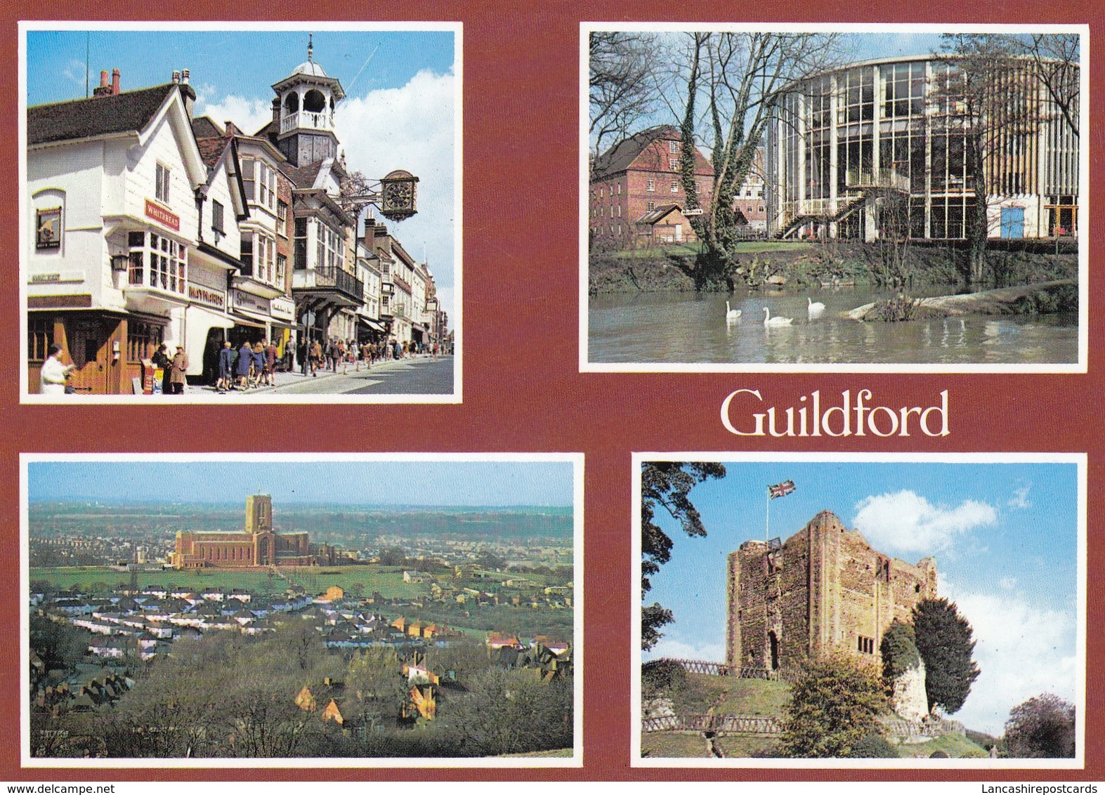 Postcard Guildford Surrey Multiview My Ref  B23415 - Surrey