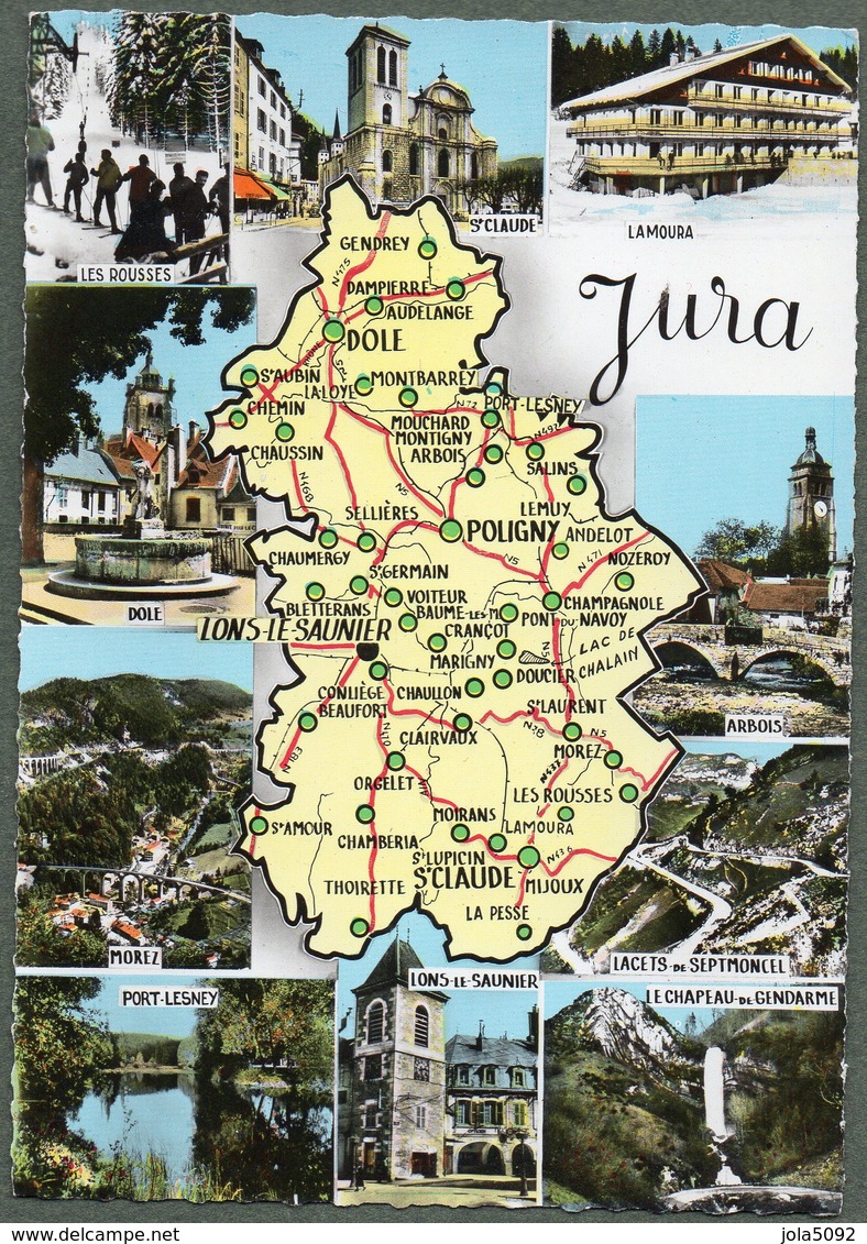 39 - Département Du JURA - Cartes Géographiques