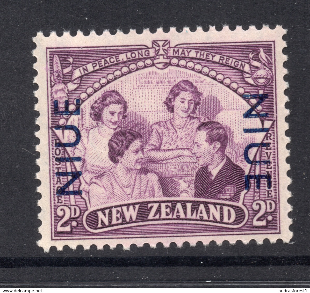 1946 NIUE Overprint On NZ Stamp 4c Mint Not Hinged Stamp - Niue