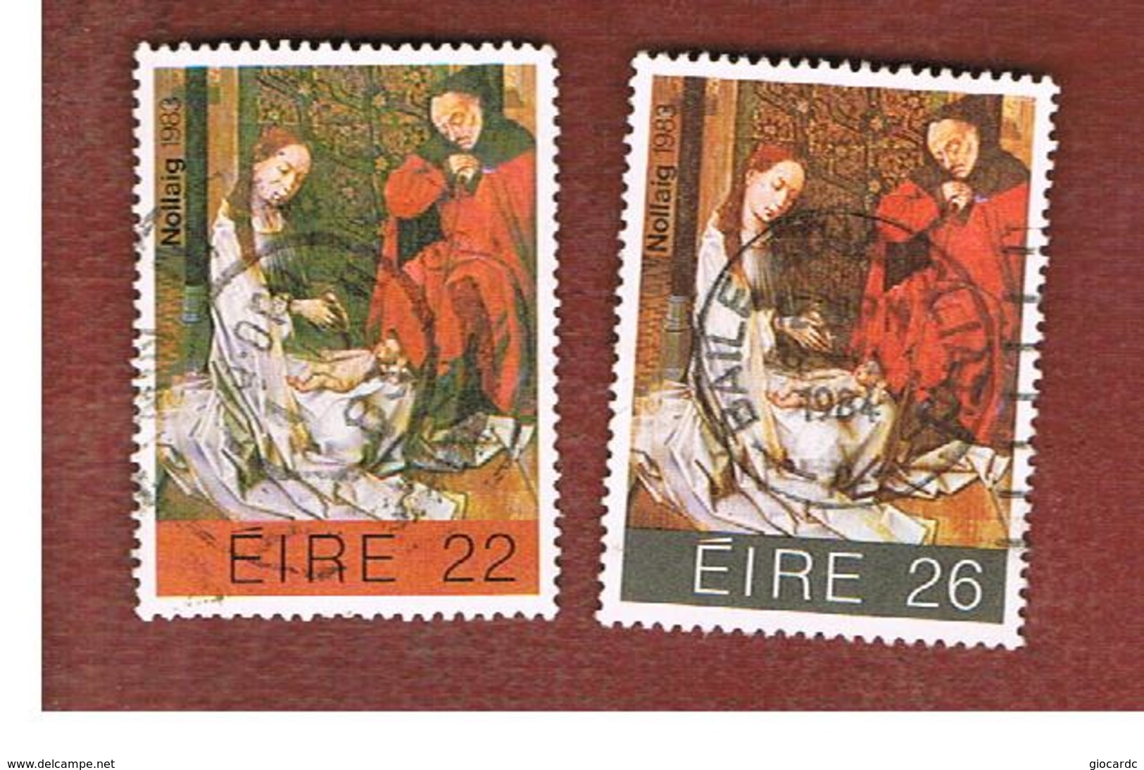 IRLANDA (IRELAND) -  SG 575.576   -    1983 CHRISTMAS (COMPLET SET OF 2)  -     USED - Usati