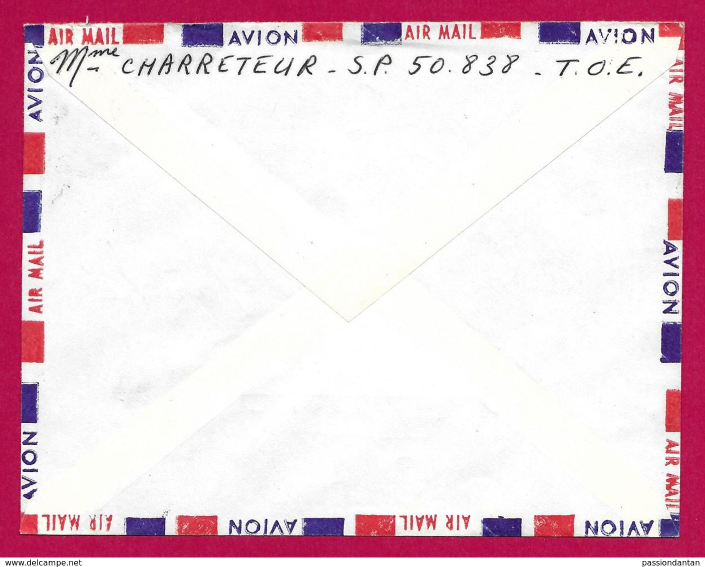 Enveloppe Poste Aérienne - Poste Aux Armées - Secteur Postal 50 838 - 1960-.... Lettres & Documents
