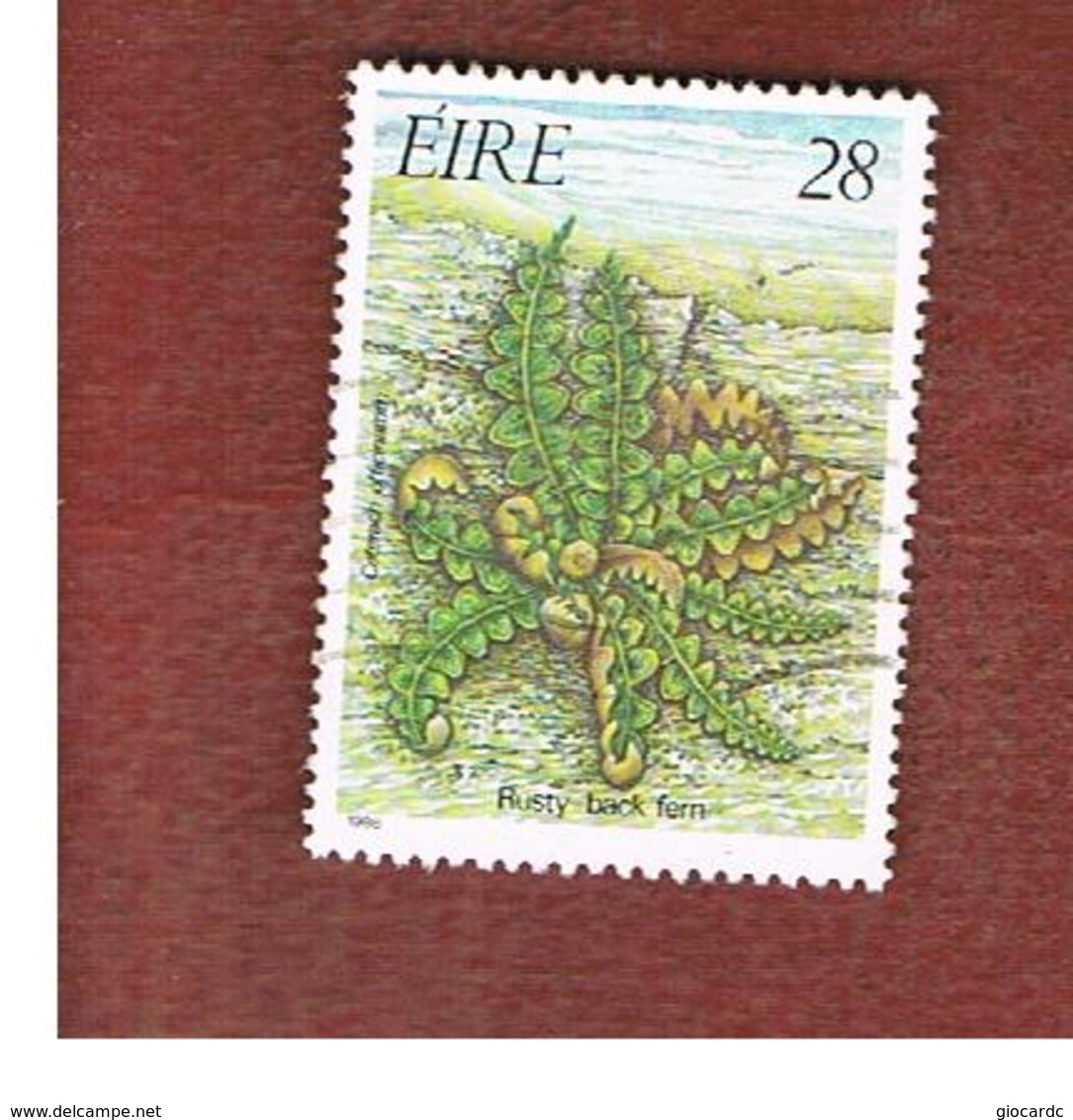 IRLANDA (IRELAND) -  SG 633   -    1986 FERNS: RUSTY-BACK   -     USED - Usati