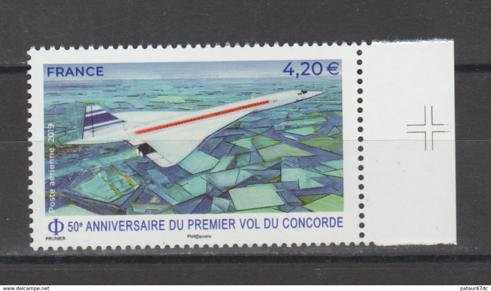 FRANCE / 2019 / Y&T PA N° 83 ** : Concorde (de Feuille) BdF D Croix - Gomme D'origine Intacte - 1960-.... Neufs