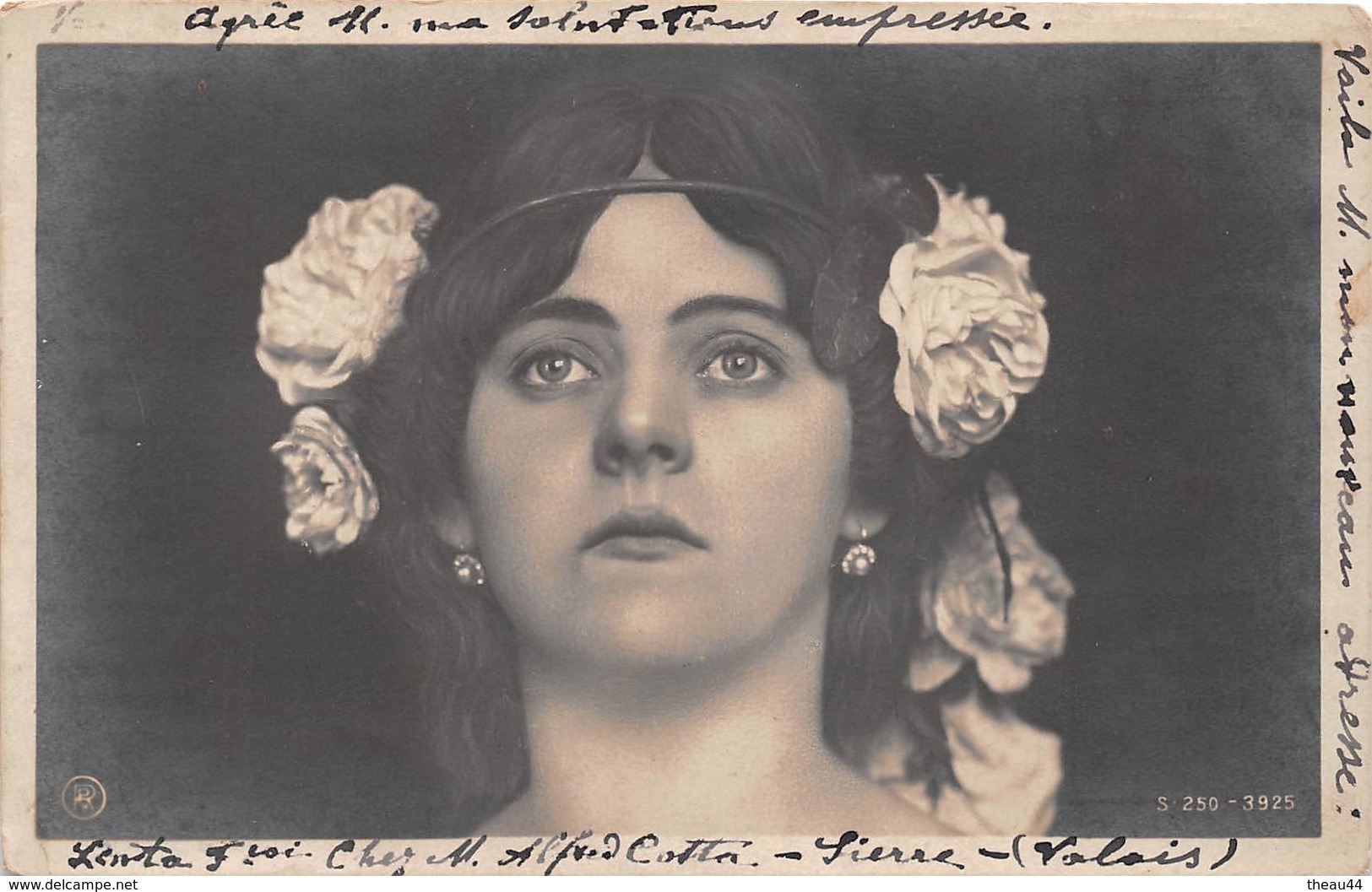 ¤¤   -   Carte-Photo D'une Femme Style Art-Nouveau  -  Carte Ayant Voyagée En Suisse  -  ¤¤ - Femmes