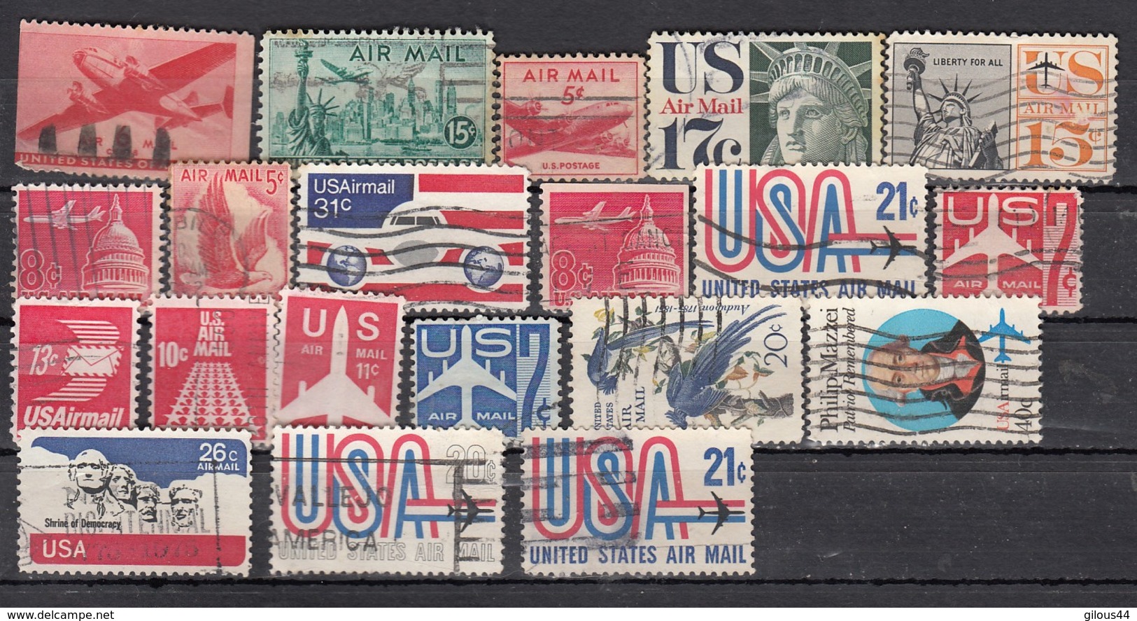 USA Poste Aerienne  Air Mail  20 Values - Autres & Non Classés