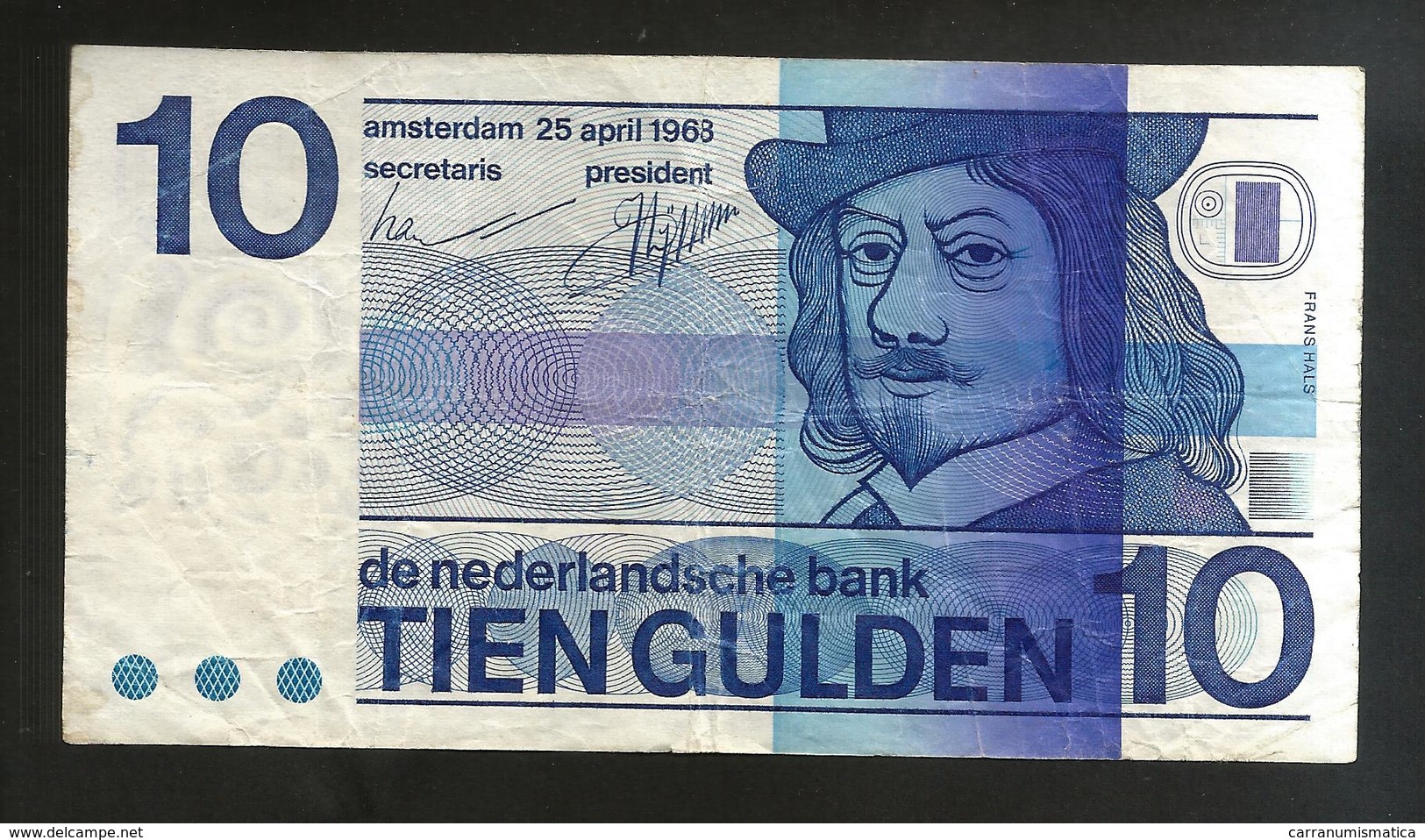 PAYS - BAS / NETHERLANDS / OLANDA - De Nederlandsche Bank - 10 GULDEN  (1968) - 10 Gulden