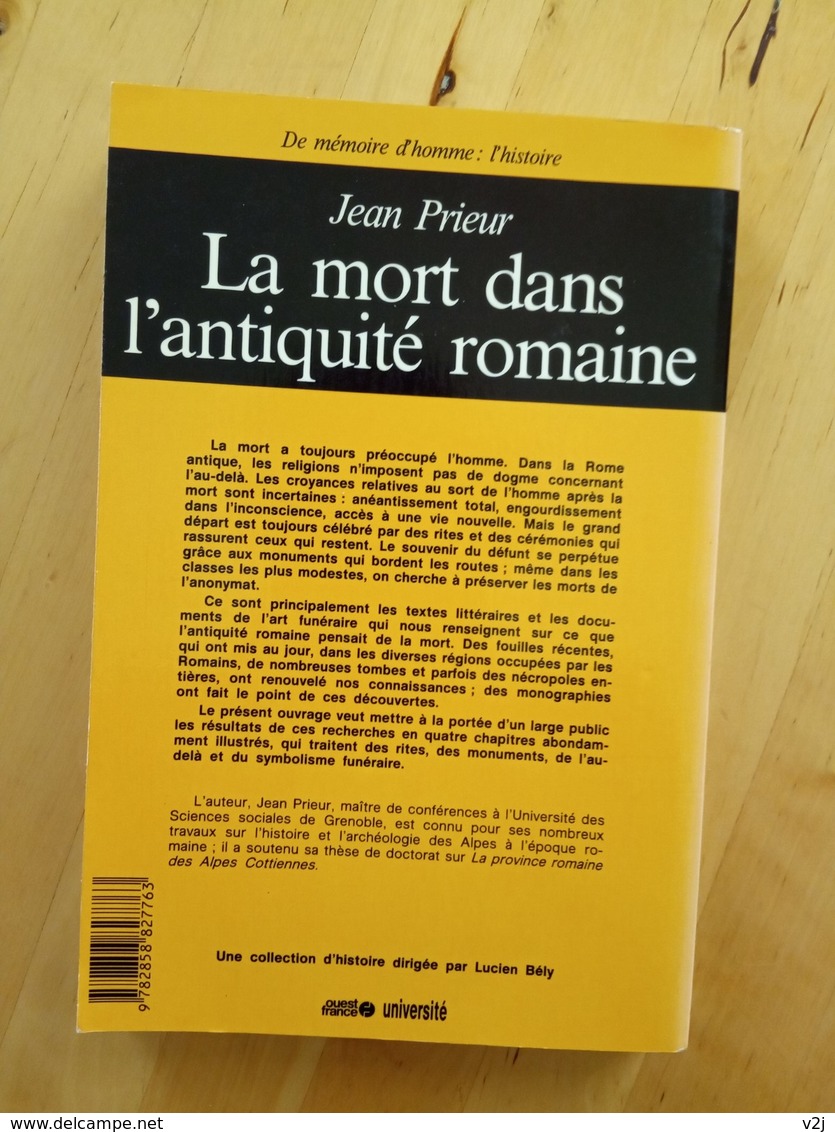 La Mort Dans L'antiquité Romaine Jean Prieur - History