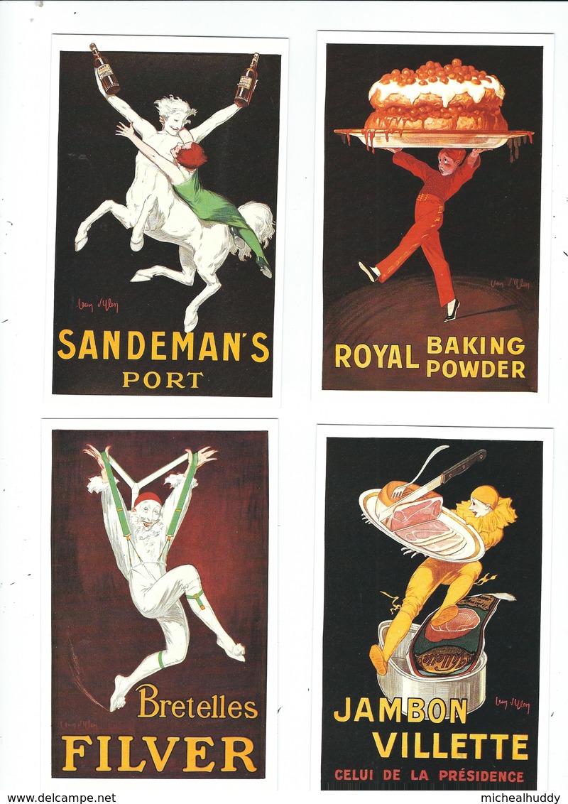 SET OF 6 POSTCARDS PUBL. BY DALKEITHS   JEAN D'YLEN  POSTER ARTWORK - Advertising