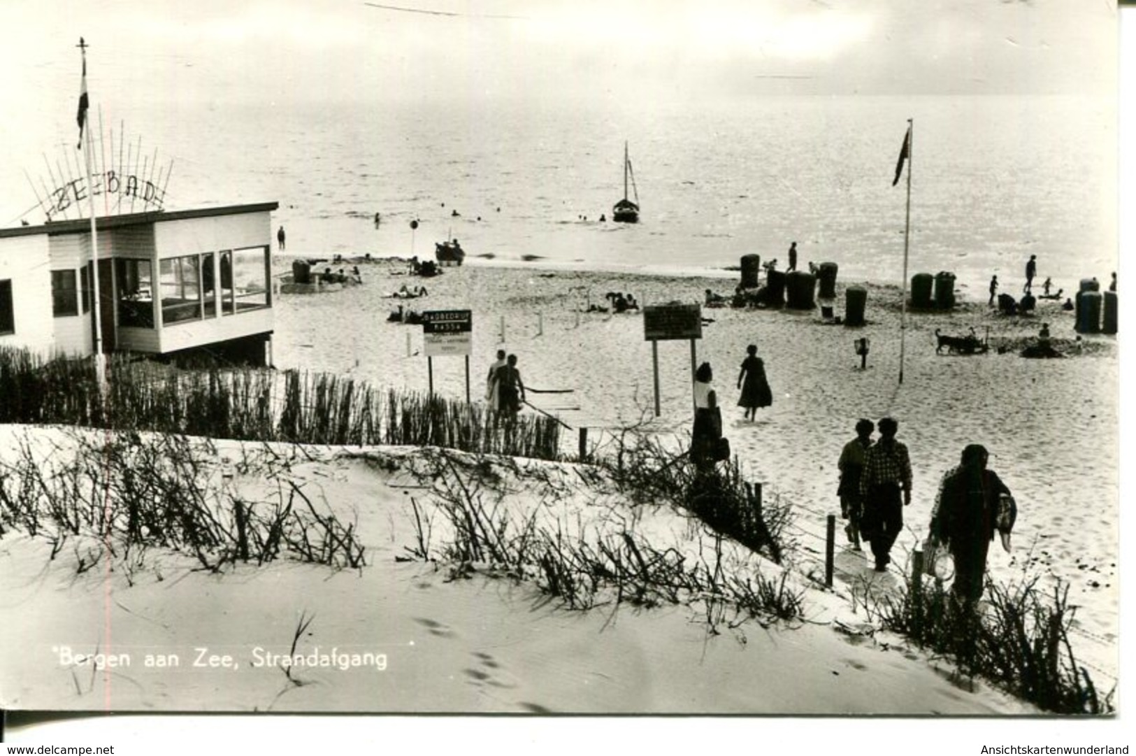 006801  Bergen Aan Zee - Strandafgang - Sonstige & Ohne Zuordnung