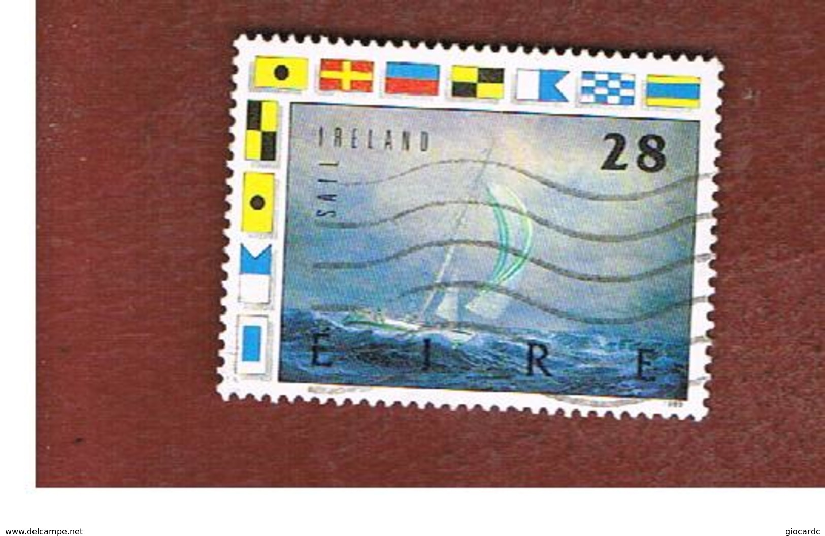 IRLANDA (IRELAND) -  SG 732    -    1989  WORLD YACHT RACE: NCB IRELAND    USED - Usati