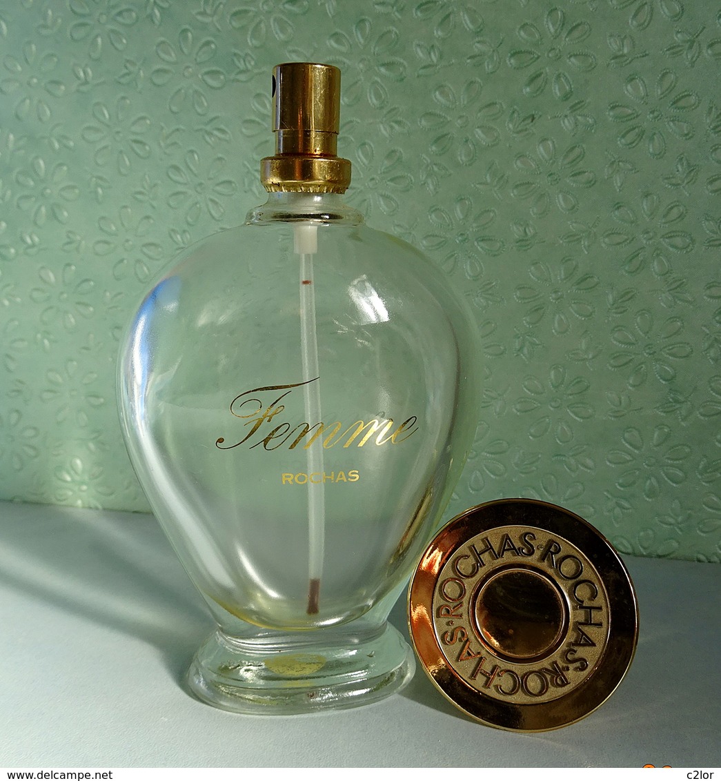 Beau Flacon Spray  "FEMME "  De ROCHAS  Eau De Toilette 100 Ml VIDE - Flakons (leer)