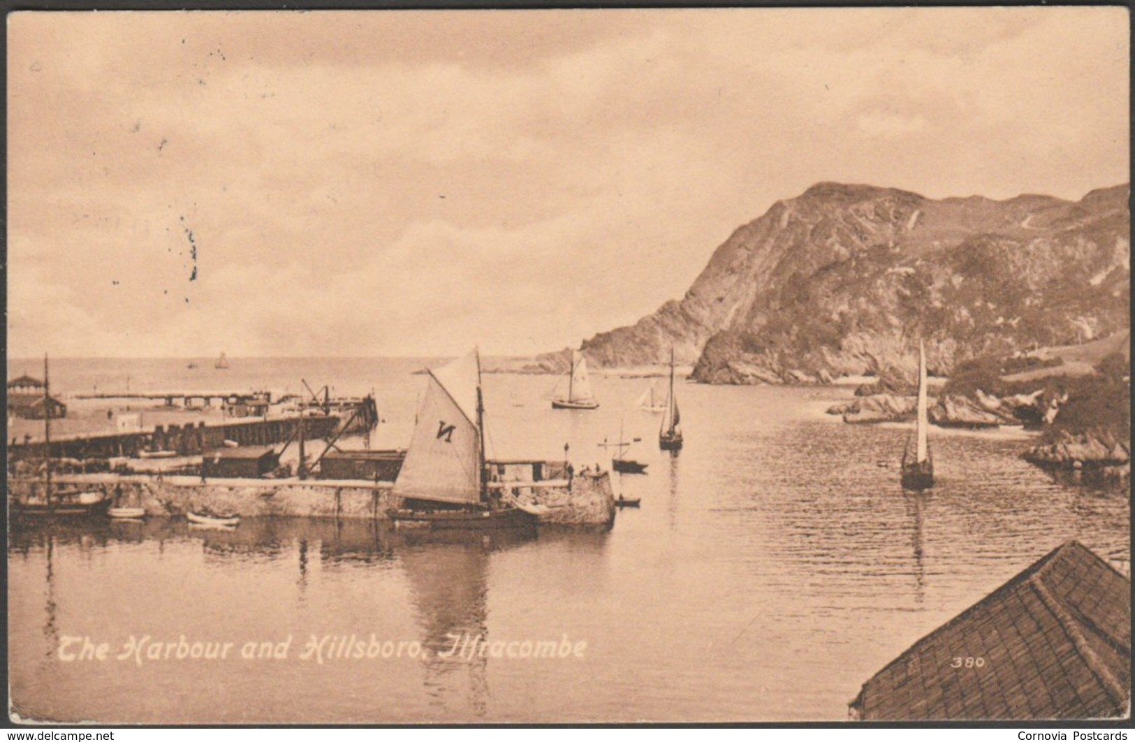 The Harbour And Hillsboro, Ilfracombe, Devon, 1913 - Twiss Bros Postcard - Ilfracombe