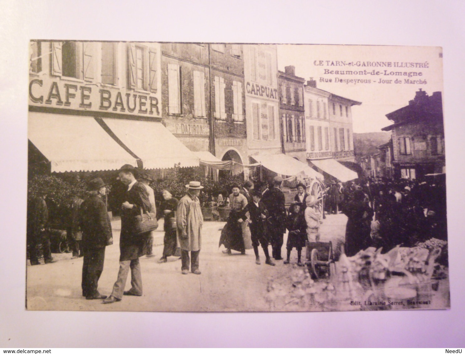 GP 2019 - 522  BEAUMONT-de-LOMAGNE  (Tarn-et-Garonne)  :  Rue Despeyrous  -  Jour De Marché  - SUP  Animation  XXX - Lauzerte