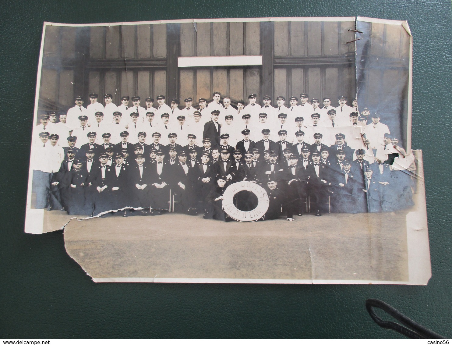 PHOTO  TRANSATLANTIQUE PAQUEBOT   CHERBOURG CALAIS LE HAVRE BATEAU 23 X 16  CM ENVIRONS SS DE GRASSE - Barche