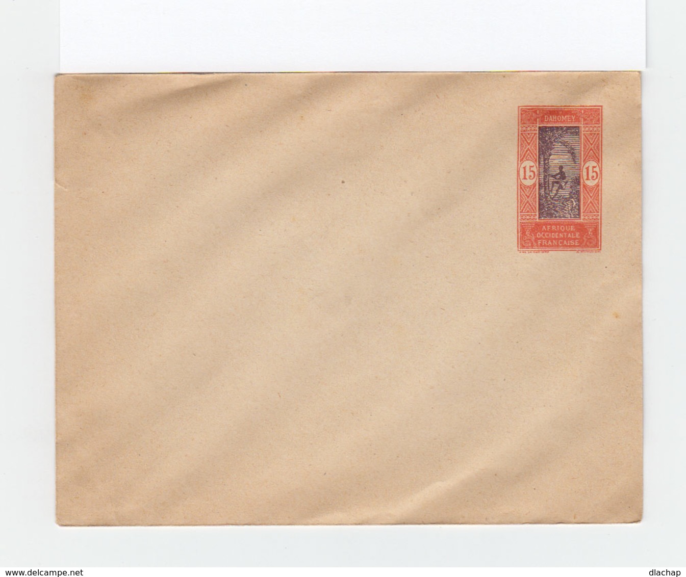 Dahomey. Enveloppe Entier Postal 15 C. Brun Et Orange Type 1913 1917. (1171x) - Autres & Non Classés