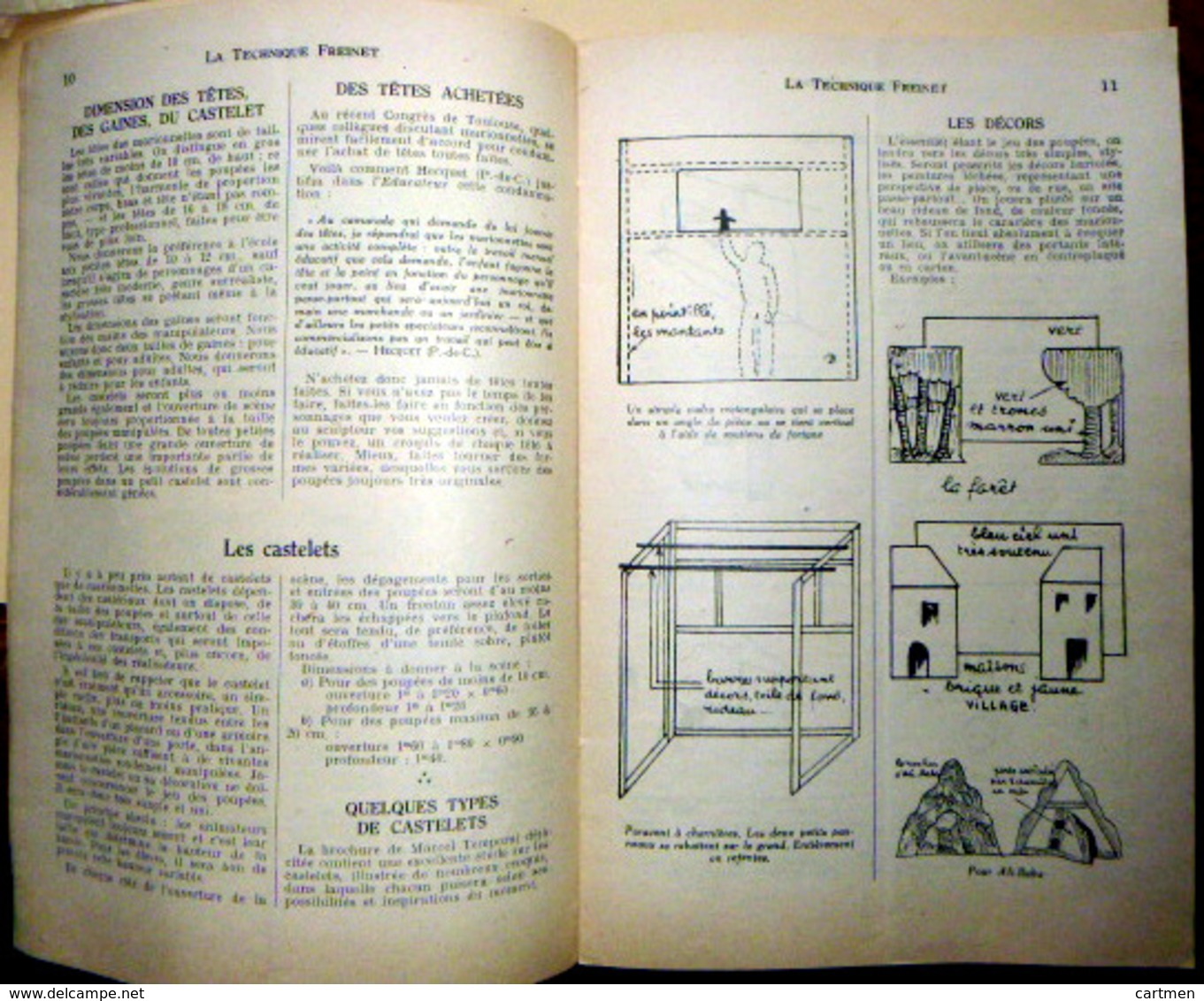 MARIONNETTES GUIGNOL BROSSARD LES MARIONNETTES TRUCS TECHNIQUE FREINET EXPLCATIONS GRAVURES - Autres & Non Classés