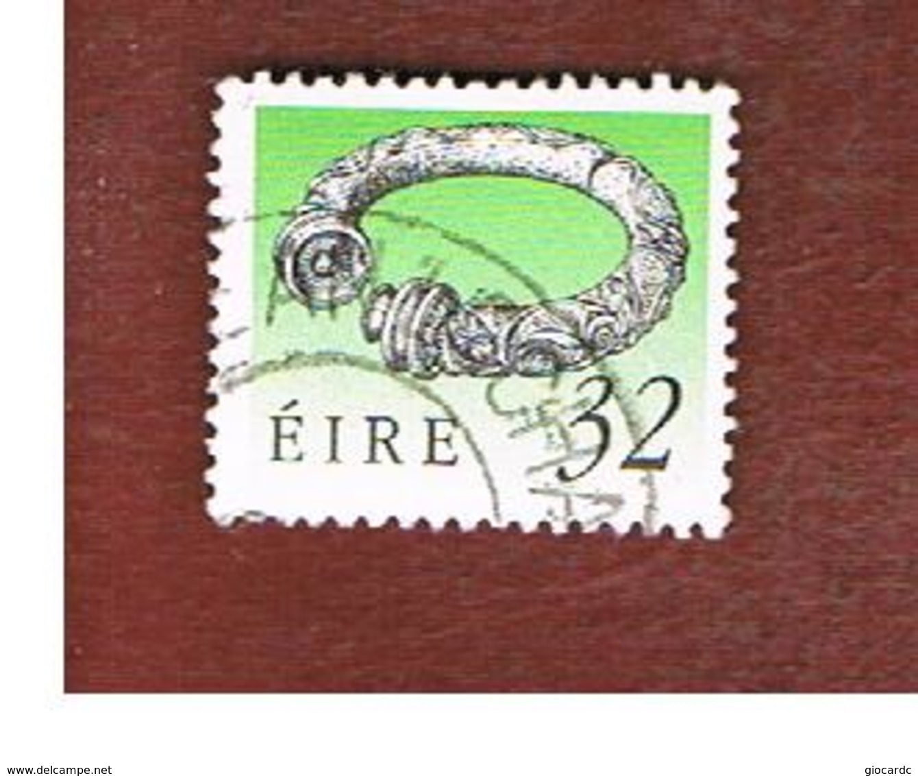 IRLANDA (IRELAND) -  SG 755   -  1990  IRISH HERITAGE: BROIGHTER  COLLAR   -   USED - Usati