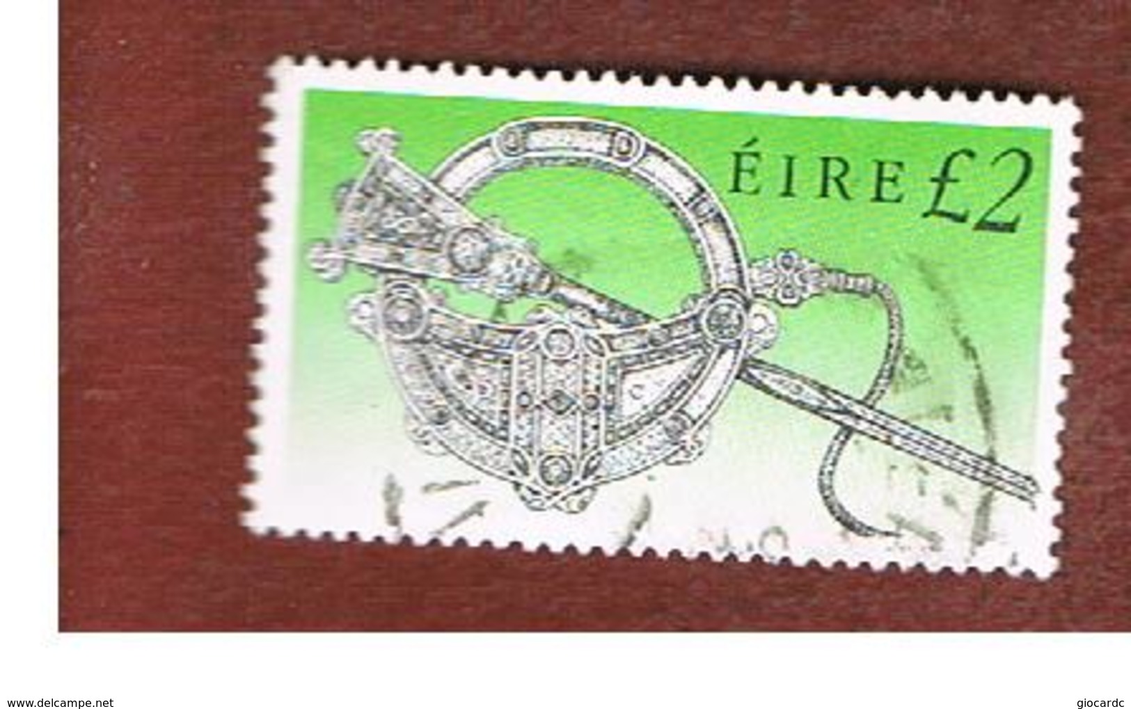 IRLANDA (IRELAND) -  SG 764   -  1990 IRISH HERITAGE: TARA BROOCH   -   USED - Gebruikt