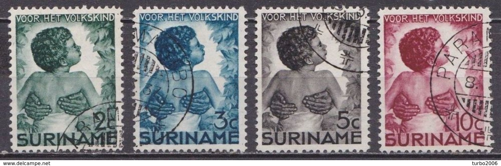 SURINAME 1936 Kinderzegels Complete Serie NVPH 179 / 182 - Suriname ... - 1975