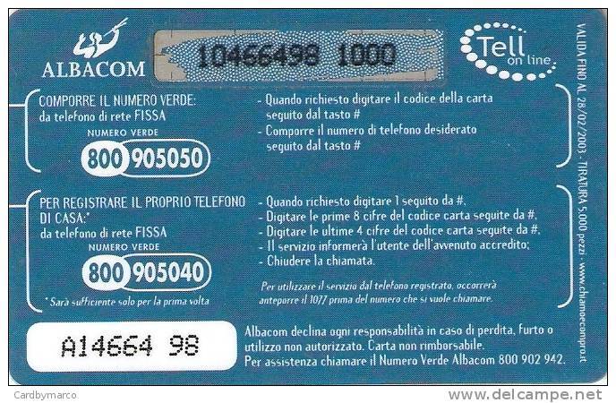 *ITALIA: ALBACOM - CHIAMO & COMPRO* - Scheda Usata - [2] Handy-, Prepaid- Und Aufladkarten