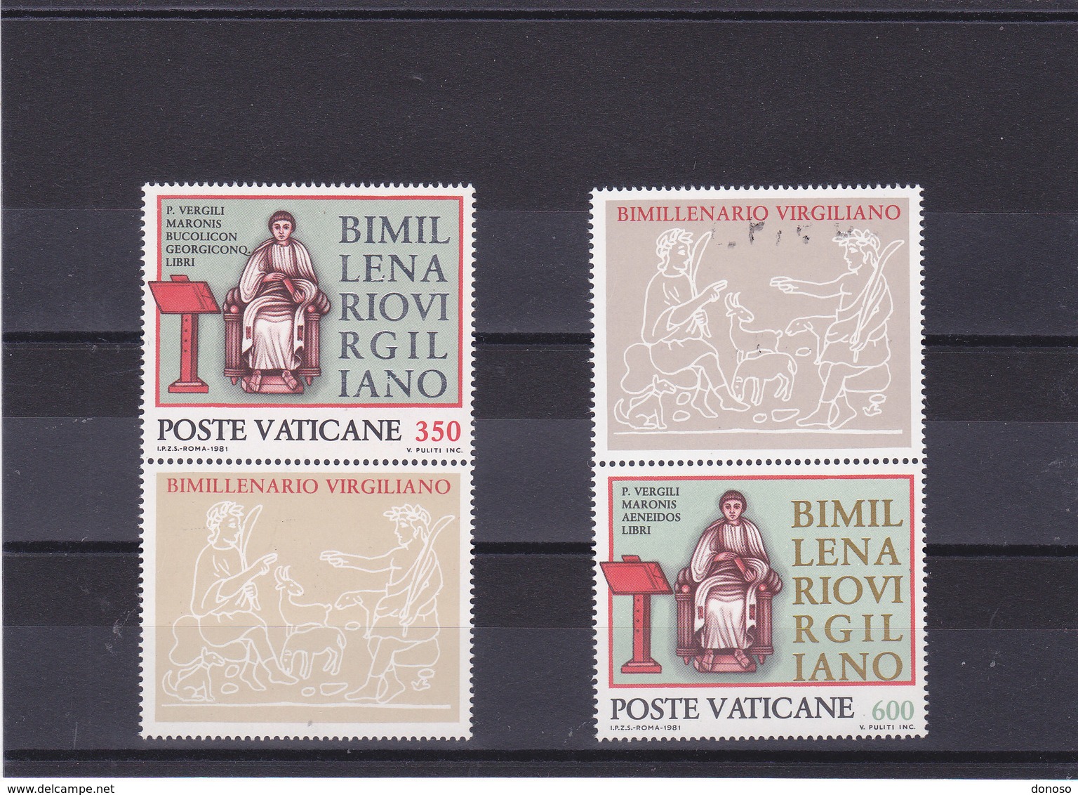 VATICAN 1981 VIRGILE Yvert 706-707 NEUF** MNH - Neufs