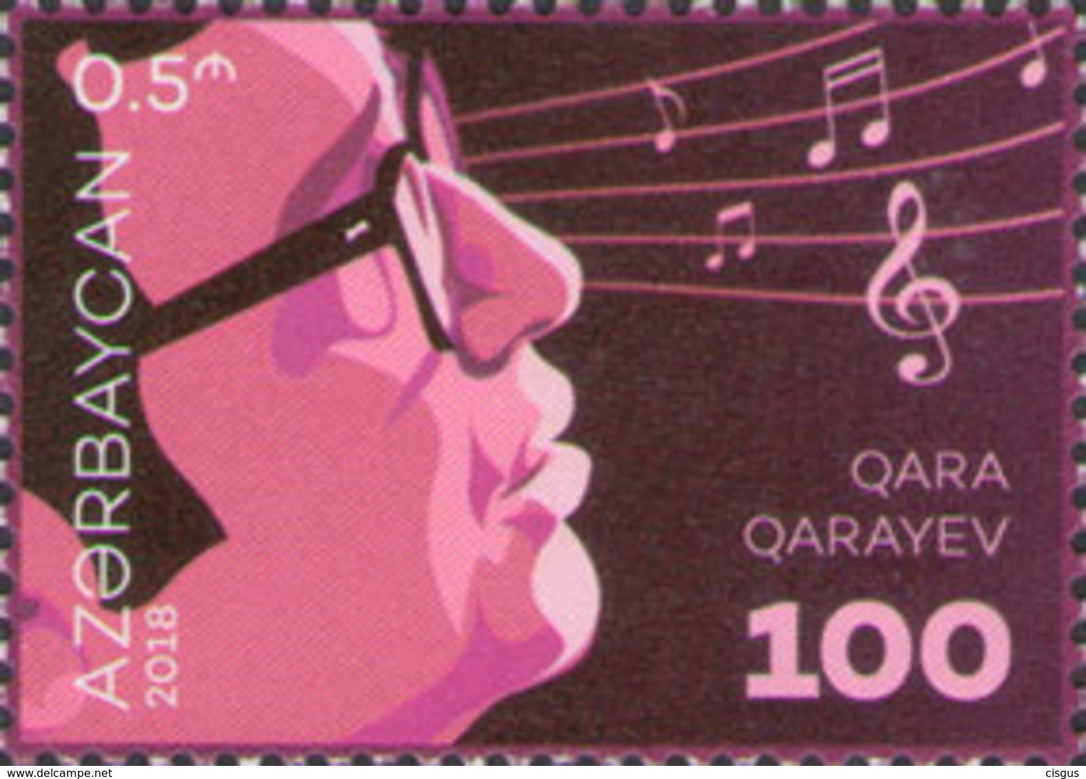 Azerbaijan MNH** 2018 Singer Qara Qarayev Mi 1368 - Aserbaidschan